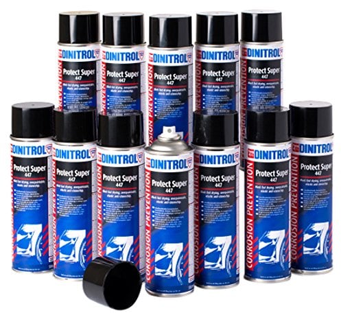 Dinitrol 1101201/S Schützen Super 447 Aerosole, schwarz, 500 ml, Set von 12
