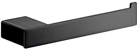 EMCO Loft Reservepapierhalter für Toilettenpapier, praktischer Toilettenpapierhalter zur waagerechten Wandmontage, hochwertiges Badaccessoire aus Aluminium, schwarz matt