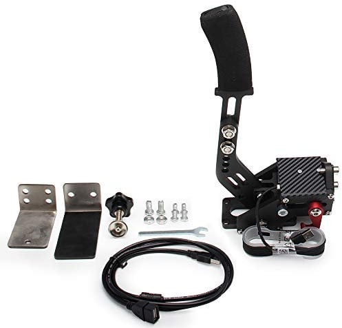 Topteng 14Bit USB Handbrake for Racing Games Steering Wheel Stand G27/G29 G920 PC Handbrake Black