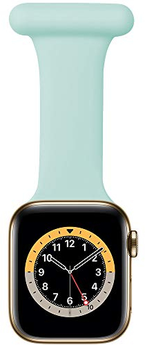 Compatible with Apple Watch Strap 38mm/40mm/41mm/42mm/44mm/45mm/46mm/49mm, Infection Control Design Pin Fob for Nurses Doctors Healthcare Paramedics (ocean, 42(Series 3)/44/45/46/49mm)