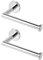 HITSLAM Chrome Toilet Roll Holder Wall Mounted SUS 304 Stainless Steel Silver Toilet Paper Holder Waterproof Rotateproof Loo Roll-Holder for Bathroom, Chrome, 2 Pack