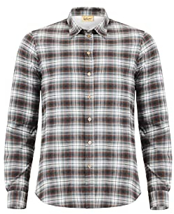 Luis Trenker Langarm Hemd Bodo Holzfäller Stil, Farbe:braun, Größe:M