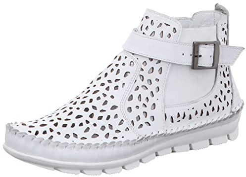Gemini Sommerstiefeletten Weiblich Leder Reißverschluss, 39 EU