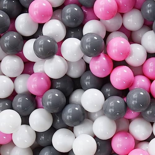 vidaXL 500x Spielball für Baby-Bällebad Ballpool Kugelbad Bälle Plastikbälle Spielbälle Kinderbälle Babybälle Bällebadbälle Mehrfarbig