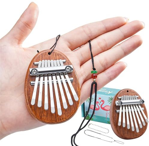 DHinkyoung Portable Mini Kalimba,8 Keys Finger Thumb Piano Marimba Musical Instrument for Child and Piano Beginner