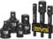 LEXIVON Kit combiné d'adaptateurs pour douilles à choc, 7 pièces Augmentateur, Réducteur et Ensemble d'extension | 1/4-3/8-1/2 Pour tournevis à choc, Protection active contre la rouille (LX-109)