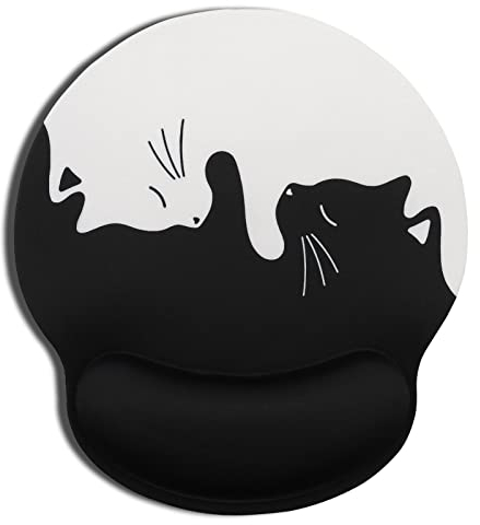 AOKSUNOVA Mauspad Katze Ergonomisches Mauspad mit handgelenkauflage Mousepad mit Handauflage