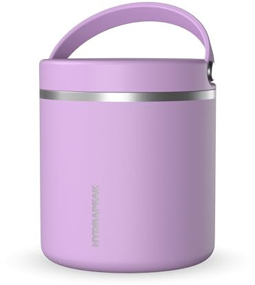 Hydrapeak Termo de acero inoxidable aislado al vacío de 25 onzas, termo para alimentos calientes y fríos, termo de sopa de boca ancha a prueba de fugas para adultos, 10 horas de calor y 16 horas de