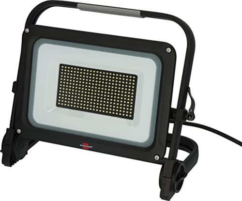 Brennenstuhl LED Baustrahler JARO 20060 M (150W, 17500lm, 6500K, IP65, dimmbar, 5m Kabel, LED Arbeitsstrahler mit Schnellspannverschluss)