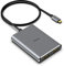 Fairikabe Adaptador USB C a HDMI dual para 2 monitores, ampliación de pantallas para MacBook, divisor para monitores duales, pantalla extendida, adaptador MST para MacBook Pro Air M1 M2 MacOS y