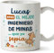 MUGFFINS Tazas Personalizadas para INGENIERO DE MINAS hombre - En Español - Mejor que yo Sepia - 11 oz / 330 ml - Regalo Personalizable original y divertido