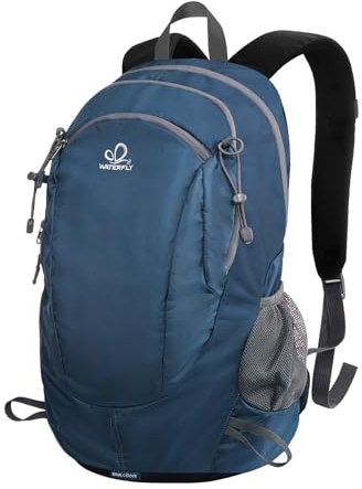 WATERFLY Wanderrucksack 30L Trekkingrucksack Reiserucksack: Wasserdicht Wandern Rucksack Trekking Outdoor Hiking Daypack Backpack Kletterrucksack Outdoorrucksack Herren Damen
