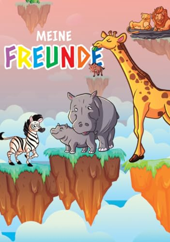 Meine Freunde: Waldtiere Freundebuch. Wilde Tiere aus Afrika und Australien. Geschenk für Mädchen und Jungen in der 1. Klasse