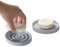 SHIMOYAMA Kieselgur-Seifenschale, 2 Pack, Wasserabsorbierende Steinschale, Kieselgur-Seifenhalter, Schnell Trocknender Seifenhalter für Dusche, Badezimmer, Küche, Spüle, Grau