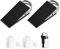 SUPAWAY 2 Pièces Cale de Porte en Caoutchouc Cale de Porte Cale-Porte Mobile Protection de Porte Noir Cale en Caoutchouc Antidérapant avec Supports en Acier Inoxydable Cale Anti-Rayures