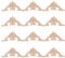 BLPRKOT 12 Stück Holzornamente für Möbel Holzornamente Ornamente für Möbel Holzschnitzerei Applique Ornament Holz Möbel Wanddeko Holz 4 * 4cm