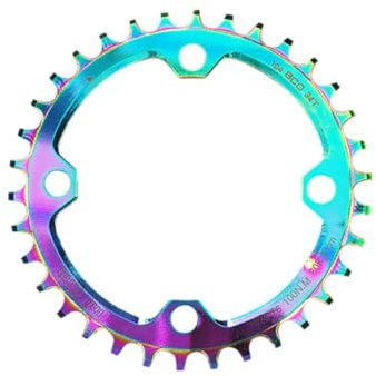 Dickly Fahrrad-Kettenblatt, Mountainbike-Kettenblatt, 104 mm BCD-Kettenblatt, 104BCD-Einzelkettenblatt-Teile für XC-Trail-DH-Bike, modifiziert, 34T