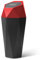 Mandark Poubelle de voiture avec couvercle, motif diamant - Automatique et portable - Anti-fuite - Pour cuisine, bureau à domicile - Universelle pour SUV, camion, camping-car - Rouge