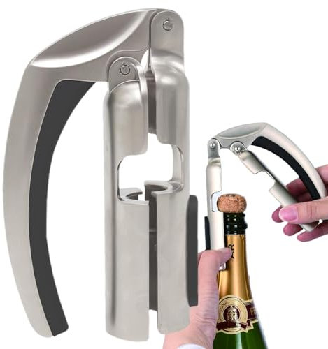 Cavatappi per vino – Cavatappi per champagne, apribottiglie ergonomico in lega di zinco, apribottiglie manuale multifunzionale per bottiglie di champagne