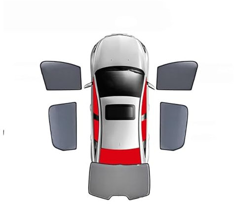 Parasol Coche para VW para Golf 7 Mk7 2012 2013 2014 2015 2016 2017 2018 2019-2020 Parasol magnético para Ventana Lateral de Coche Protección Solar Coche(5 Piece Front Rear Back)
