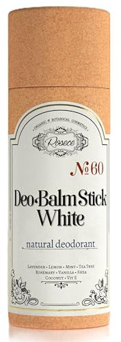 ROSECE DeoBalm Stick Purple - Vegan, Aluminum-Free, & Cruelty-Free Natural Deodorant - Long-Lasting Freshness with Essential Oils, Floral & Citrus Notes - 60ml for Sensitive Skin - 100% Herbal
