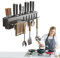 Supporto da parete per portautensili, portautensili da cucina,Scaffale per coltelli | Porta Coltelli da Cucina con Ganci Porta Utensili Multiuso da Muro Senza Foro