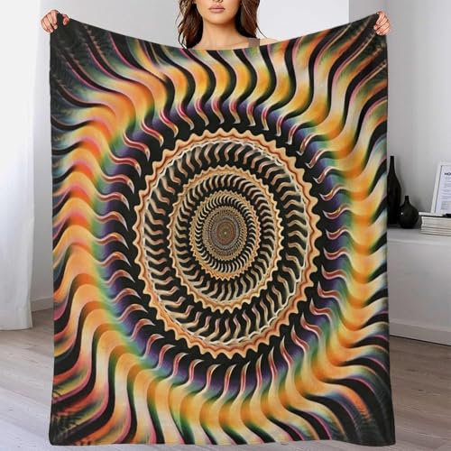 TBDUEPS Spiralweiche, Flauschige Weihnachtsdecke für Picknick, große, weiche Decke, Geburtstagsgeschenk für die Schwester, für Frauen, 100 x 130 cm