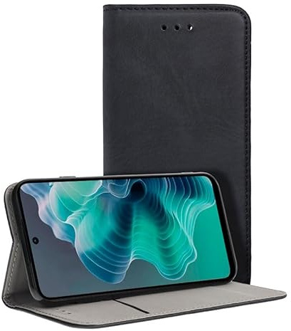 Cool Flip-Cover für Motorola Moto G35 5G, glatt, Schwarz