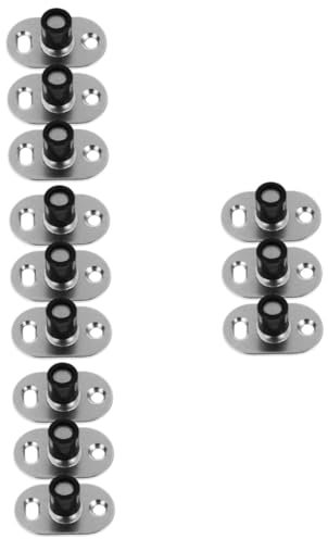 Housoutil 4 Sätze Wagenbegrenzer Laufschienen Für Schiebetüren Schiebetür Schiene Stoppt Stopper Bodenführung Der Schiebetür Rollenführung Für Scheunentore Rostfreier Stahl 3 Stück * 4