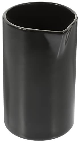GALPADA mini jarra de leche fórmula pequeña jarra de leche hervidor de cuello de cisne matraz cacerola cafeteras jarra cafetera jarra para el hogar tarro de leche doméstico cerámica Black