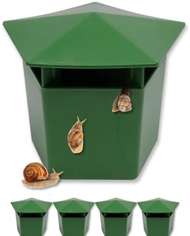 4 Stück Schneckenfalle Bierfalle, Schnecken Fallen, Wiederverwendbare Plastik Bierschneckenfallen, Schneckenfallen für Den Garten, Sichere Saubere und Hocheffiziente Schneckenbekämpfung