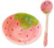 TOPPERFUN 1Ensemble Bol Céramique Décoratif avec Cuillère Forme de Fruit pour Nouilles et Soupe Ustensiles de Cuisine et