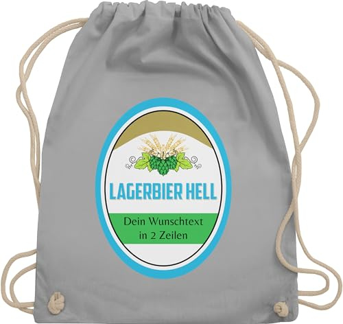 Turnbeutel Rucksack - Karneval Accessoire Fasching - Bier Kostüm Lagerbier hell Bierdose Kostüm Bierflasche Gruppenkostüm Sixpack Bier Gruppenkostüm Bierkasten Karnevalskostüme Gruppe I - Unisize