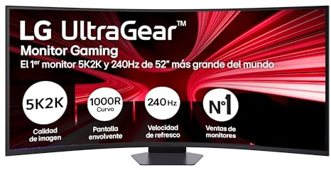 LG Monitor Gaming Ultragear 52G930B-B - 52'', VA, Morado | 5K2K (5121 x 2160), 240 Hz, 1ms, FreeSync Premium, 5K2K (5120 x 2160), Panel VA, DisplayHDR™ 600, Crosshair, FPS Counter