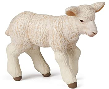 Papo - Realistische Merinolamm-Figur - 3 Jahre + - Kollektion Leben auf dem Bauernhof - Lernspiel Jungtiere - Geschenkidee Spielzeug für Mädchen und Jungen