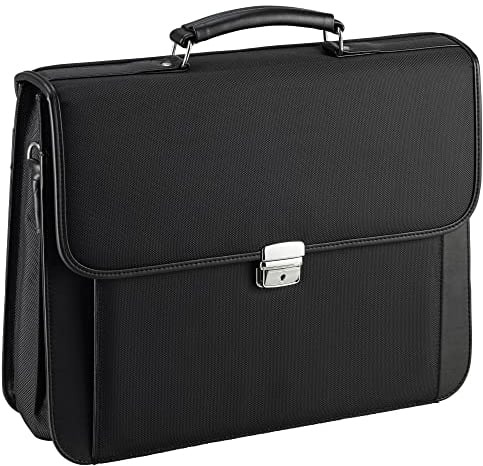 D&N Business Line Aktentasche, 41 cm, 18L, Schwarz