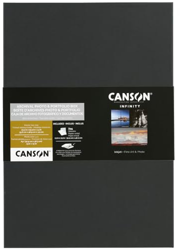 Canson 400052304 Archiv Boxen mit 25 Blatt Kristallpapier, A3+, 33.7 x 48.9 x 3.5 cm