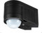 360 Degree PIR Motion Sensor - Black IP44 Rated Security Smart Detector 12m Detection LED Infrared Locator - ES Adjustable Flat Corner Outdoor Switch