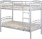 Seconique Ventura 3' Single Bunk Bed in Silver