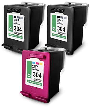3X Müller Printware Patronen kompatibel für HP 3720 Blue Seagrass 3700 3732 3730 ersetzt HP 304XL CMYK