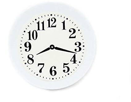 Melody Jane Puppenhaus weiß Küchen Wanduhr 1:12 Maßstab Miniatur Zubehör