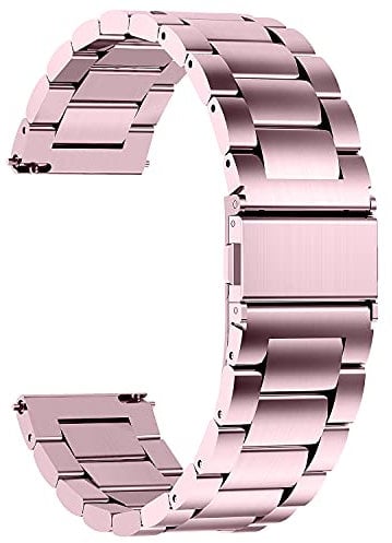 Fullmosa Uhrenarmband 18mm Edelstahl für Traditonale Uhren und Smartwatchs