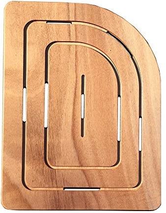 FERIDRAS Pedana Doccia in Legno Marino 74 X 55 Cm Lato Destro per Piatto Doccia 70 X 90