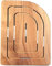 FERIDRAS Pedana Doccia in Legno Marino 74 X 55 Cm Lato Destro per Piatto Doccia 70 X 90