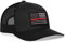 Thin Red Line Hat - Red Line Trucker Hat Baseball Cap Fire Snapback Golf Hat, schwarz, Einheitsgröße