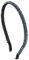 Elegante Drei Reihen Dunkelblau Kristall Wulst Kette Haarreif Haarkranz Stirnband Kopfband Haarband Partei Abschlussball