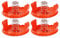Wmaple Replacement for Black Decker Grass Trimmer 4pcs Cover Cap and 4pcs Springs RC-100-P Lawn Mower Spare Parts