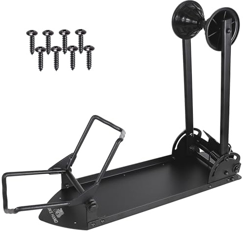 Bikehand Fat E Bike Fahrradreifen, Bodenmontage, zusammenklappbar, für Mountainbikes, 69.8 cm, 73.7 cm, für Innen- und Außenbereich, 61 cm und 66 cm Rädern, maximale Reifenbreite 12.7 cm