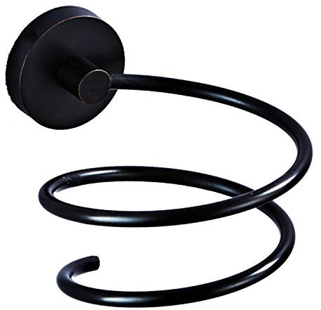 Makidar Porte Sèche Cheveux Support Titulaires de Sèche-Cheveux (Noir)