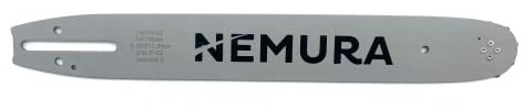 Nemura Guide Chaine Tronçonneuse - Compatible avec Hitachi 35 cm - Pas de 3/8 Lp - Jauge de 0.50 (1,3mm) - Pièces Détachées pour Outillage Jardin - Marque Française